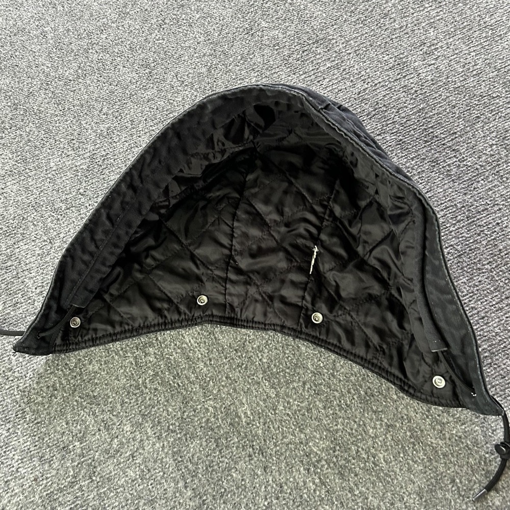 Carhartt Hat Trapper Mens One Size Black Quilted Lined Canvas Work Hood - Picture 6 of 7